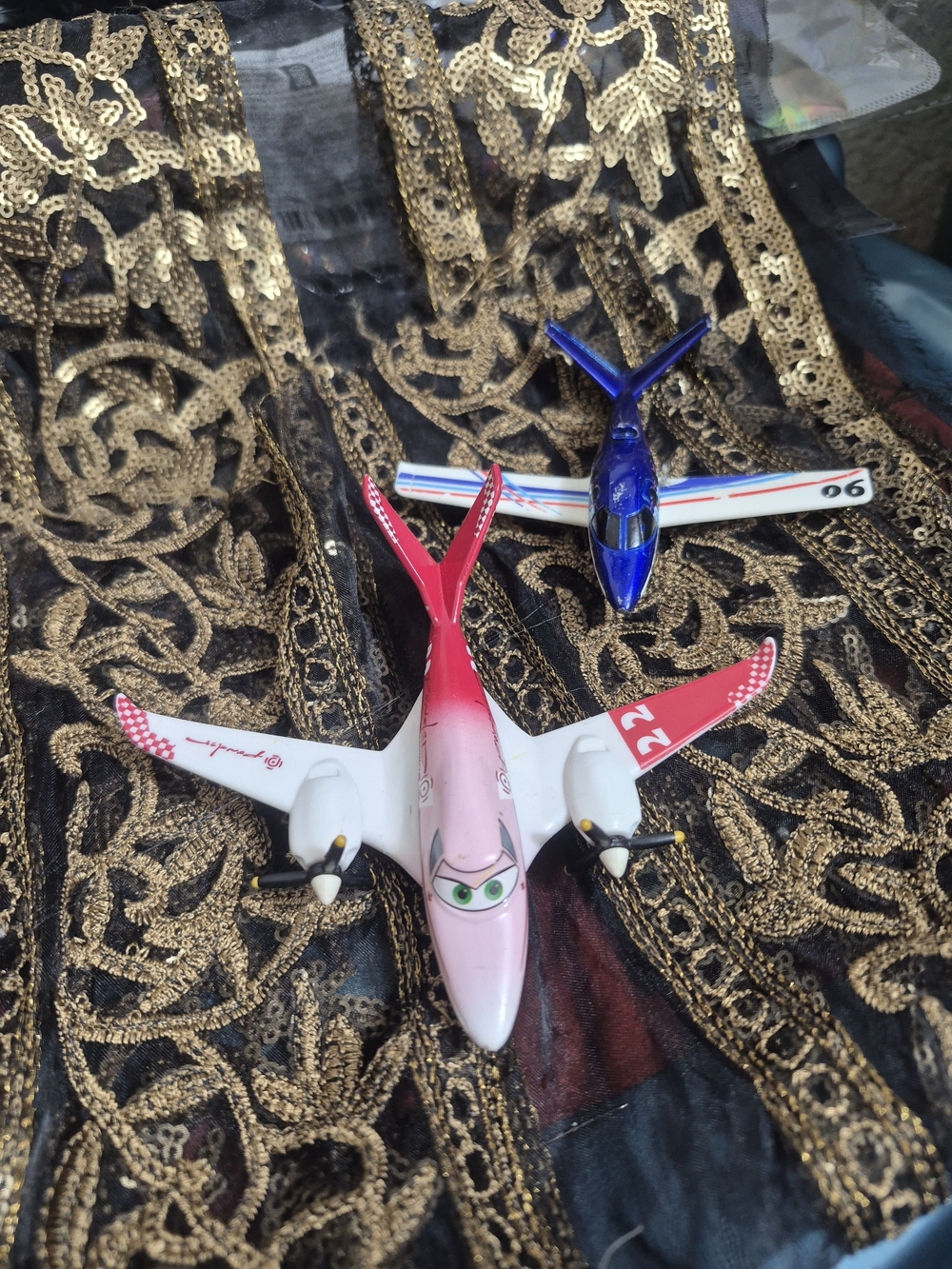 Kids Toy Airplane Pack — Pink and Blue Die-Cast Planes